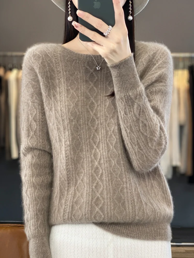 2024 Solid Color Women Cashmere Sweater 100% Merino Wool Knitted Cable-Knit Pullover Soft Long Sleeve Casual Top Spring Autumn
2024 Solid Color Women Cashmere Sweater 100% Merino Wool Knitted Cable-Knit Pullover Soft Long Sleeve Casual Top Spring Autumn