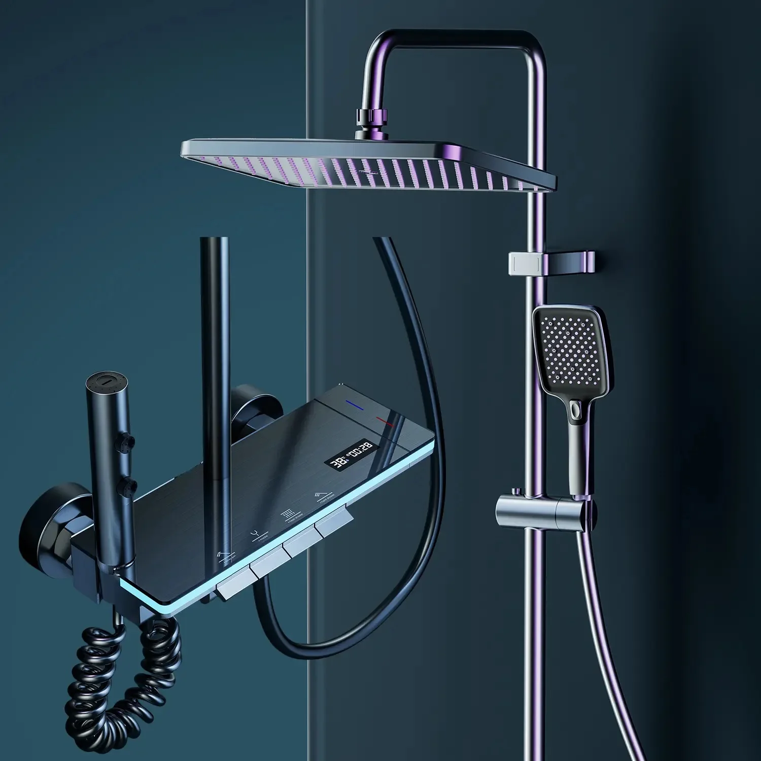 Advanced Digital Touch-Control Shower System for Luxury and Convenience - Perfect for Modern Homes, Hotels, and Tech Enthusiasts
Advanced Digital Touch-Control Shower System for Luxury and Convenience - Perfect for Modern Homes, Hotels, and Tech Enthusiasts