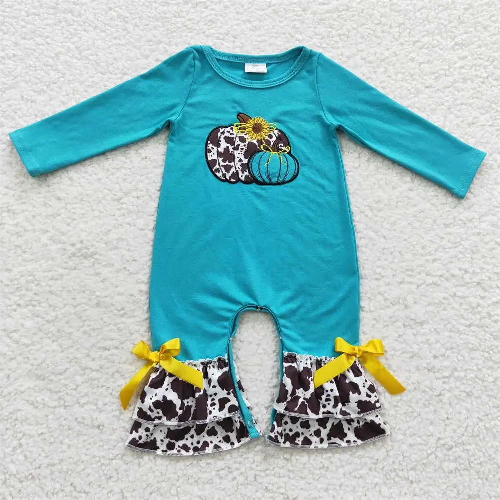Newborn Baby Girl Long Sleeves Toddler Embroidery Pumpkin Sunflower Cow Print Jumpsuit Kids Children Thanksgiving Cotton Romper
Newborn Baby Girl Long Sleeves Toddler Embroidery Pumpkin Sunflower Cow Print Jumpsuit Kids Children Thanksgiving Cotton Romper