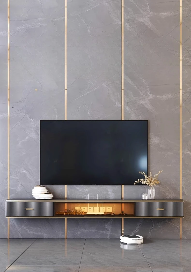 Wall-mounted suspended TV cabinet Modern, small rock slab apartment, narrow wall-mounted cabinet
Wall-mounted suspended TV cabinet Modern, small rock slab apartment, narrow wall-mounted cabinet