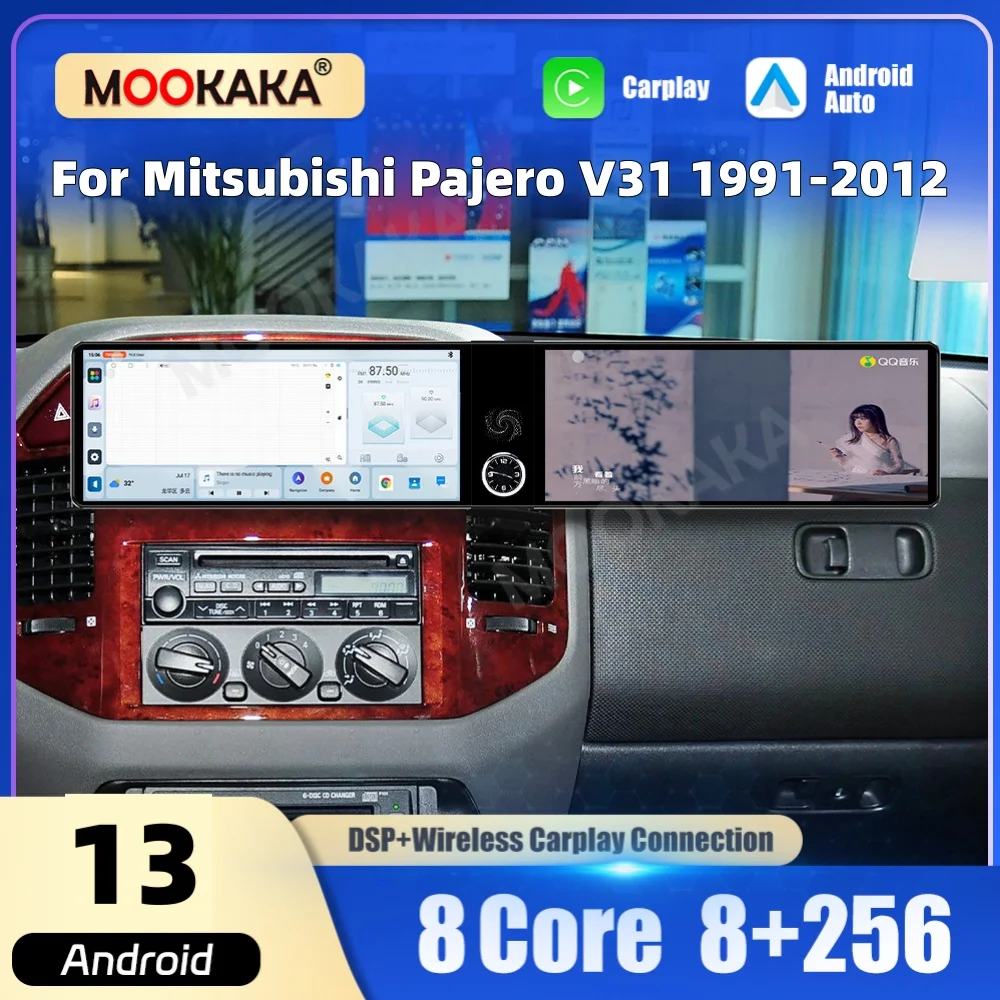 For Mitsubishi Pajero PAJERO V31 1991-2012 Android Car Stereo Wireless Carplay Android Auto GPS Navigation 12.3" HD Touch Screen
For Mitsubishi Pajero PAJERO V31 1991-2012 Android Car Stereo Wireless Carplay Android Auto GPS Navigation 12.3" HD Touch Screen