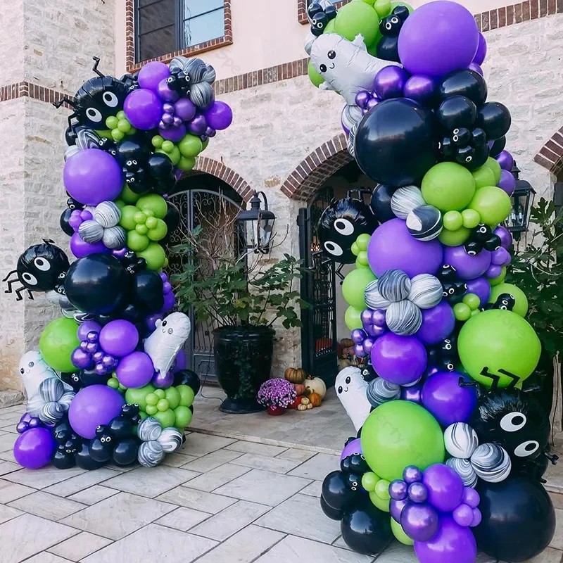 262pcs Halloween Theme Purple Pink Cute Cartoon Ghost Foil Balloon Garland Arch Kit for Kid Girl Horror Party Decoration Supplie
262pcs Halloween Theme Purple Pink Cute Cartoon Ghost Foil Balloon Garland Arch Kit for Kid Girl Horror Party Decoration Supplie