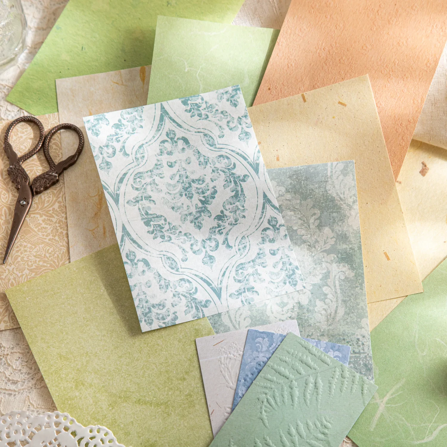 34 Pcs First Sightin Sping Series Material Paper Vintage Embossed Texture Collage Background Paper Diy Junk Journal Planner
34 Pcs First Sightin Sping Series Material Paper Vintage Embossed Texture Collage Background Paper Diy Junk Journal Planner