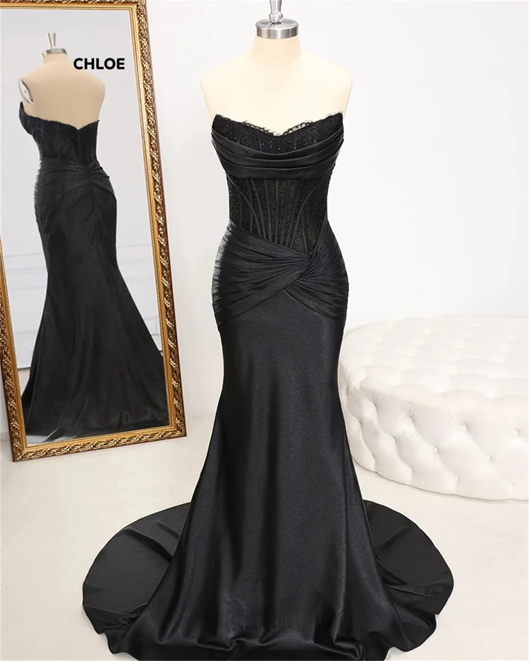 Off-shoulder Wedding Party Dress Woman 2025 Luxury Evening Dress Custom Made Line A Sleeveless Tailor-made Dresses Prom Clothes
Off-shoulder Wedding Party Dress Woman 2025 Luxury Evening Dress Custom Made Line A Sleeveless Tailor-made Dresses Prom Clothes