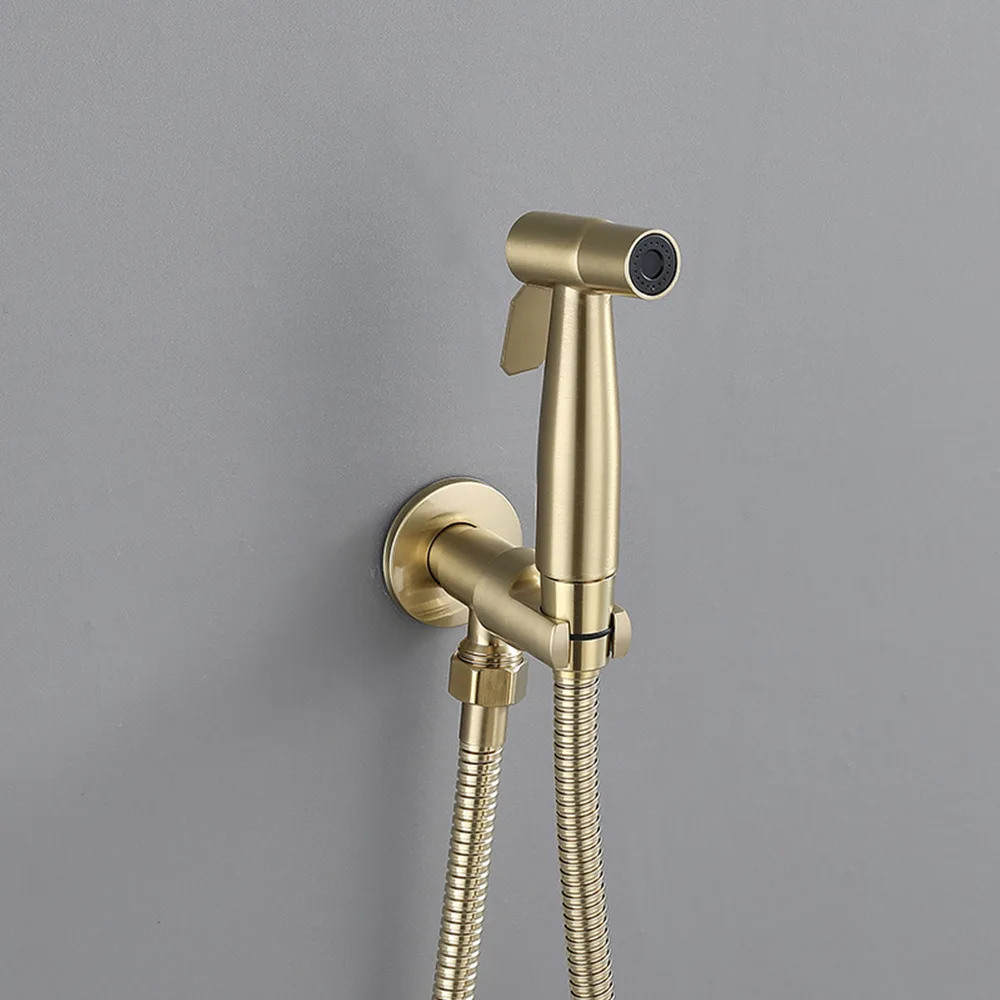 Brushed Gold/Gray 304 Stainless Steel Bidet Faucet Set Douche Kit Hand Held Bidet Sprayer Hand Sprayer Shower Head Self Cleaning
Brushed Gold/Gray 304 Stainless Steel Bidet Faucet Set Douche Kit Hand Held Bidet Sprayer Hand Sprayer Shower Head Self Cleaning