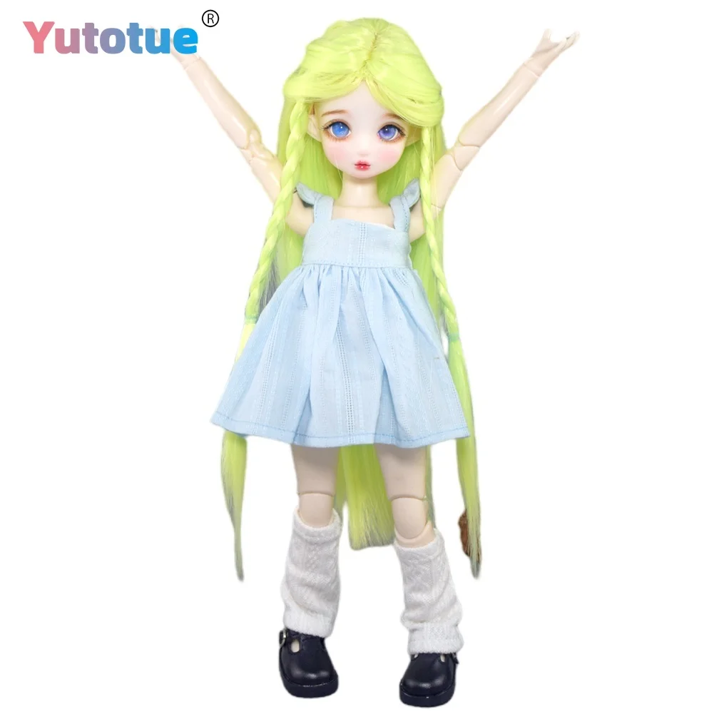 YUTOTUE 30 см, кукла для девочек, игрушка BJD, двухцветный макияж для глаз, модельные туфли, сборка, готовый подарок для детей
YUTOTUE 30 см, кукла для девочек, игрушка BJD, двухцветный макияж для глаз, модельные туфли, сборка, готовый подарок для детей