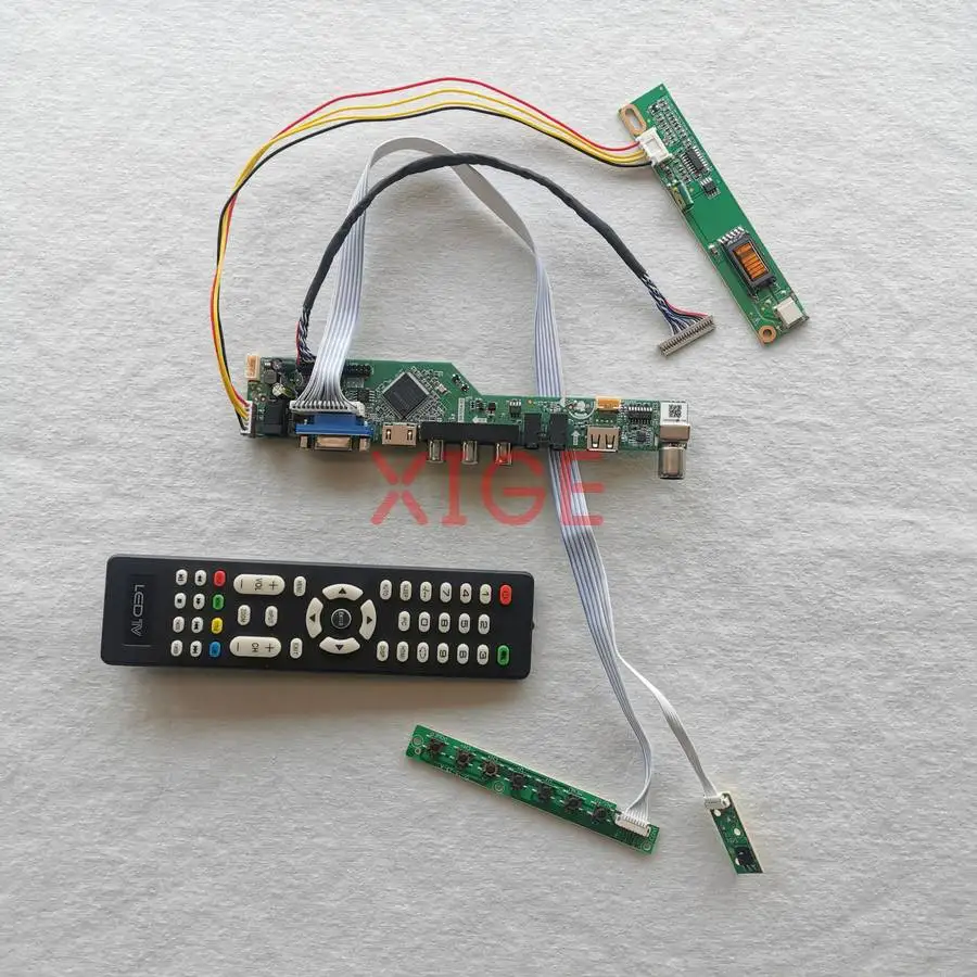 Комплект плат контроллера матрицы для LTN141X8 LTN141XC LTN141X7 LTN141XF, DIY, 1CCFL, 1024*768, HDMI+VGA+AV+USB, LVDS-20Pin, 1024x768
Комплект плат контроллера матрицы для LTN141X8 LTN141XC LTN141X7 LTN141XF, DIY, 1CCFL, 1024*768, HDMI+VGA+AV+USB, LVDS-20Pin, 1024x768