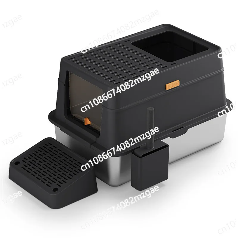 Stainless steel cat toilet large fully enclosed cat litter box deodorizing cat litter box pet splash-proof
Stainless steel cat toilet large fully enclosed cat litter box deodorizing cat litter box pet splash-proof