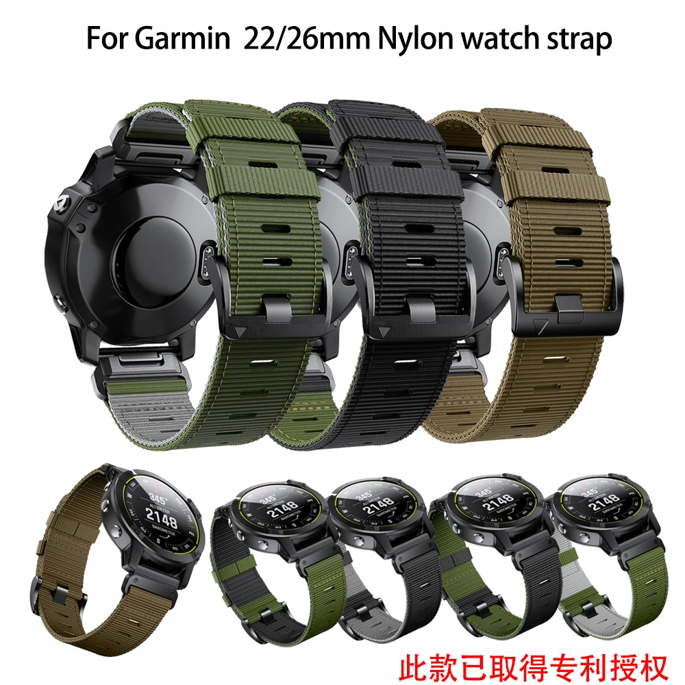 For Garmin Fenix 7X braided nylons Strap Fenix 6 Pro Fenix 5X Garmin 22mm26mm Quick Release Nylon Replacement Strap
For Garmin Fenix 7X braided nylons Strap Fenix 6 Pro Fenix 5X Garmin 22mm26mm Quick Release Nylon Replacement Strap