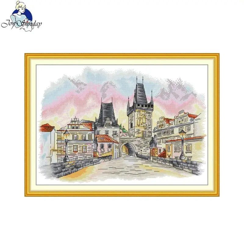 Cross Stitch Kit Joy Sunday Prague Printed Counted Fabric Aida 16/14/11CT DIY Embroidery Kit Home Decor Factory Supply
Cross Stitch Kit Joy Sunday Prague Printed Counted Fabric Aida 16/14/11CT DIY Embroidery Kit Home Decor Factory Supply