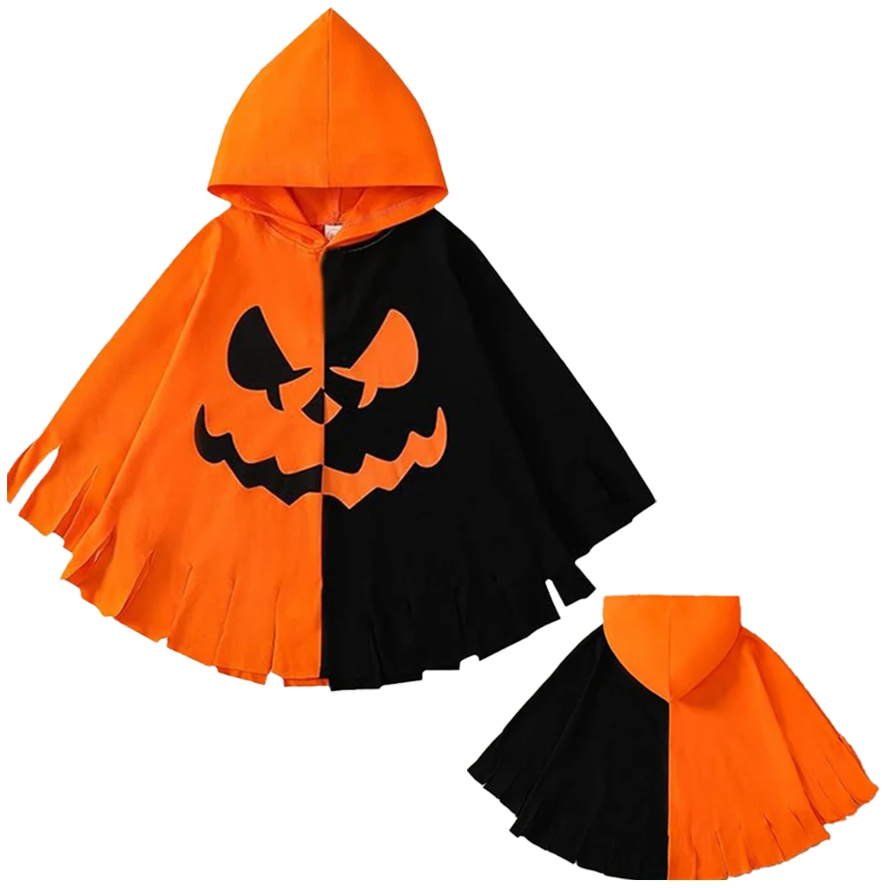 Halloween Pumpkin Cloak for Kids Capes With Hooded Pumpkin Orange Black Cloak Boys Girls Carnival Stage Performance Poncho
Halloween Pumpkin Cloak for Kids Capes With Hooded Pumpkin Orange Black Cloak Boys Girls Carnival Stage Performance Poncho