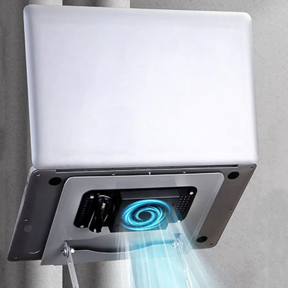 360 ° Вращающийся охлаждающий вентилятор, кронштейн для ноутбука, регулируемый складной охладитель для ноутбука, подставка, охлаждающее рассеивание тепла
360 ° Вращающийся охлаждающий вентилятор, кронштейн для ноутбука, регулируемый складной охладитель для ноутбука, подставка, охлаждающее рассеивание тепла