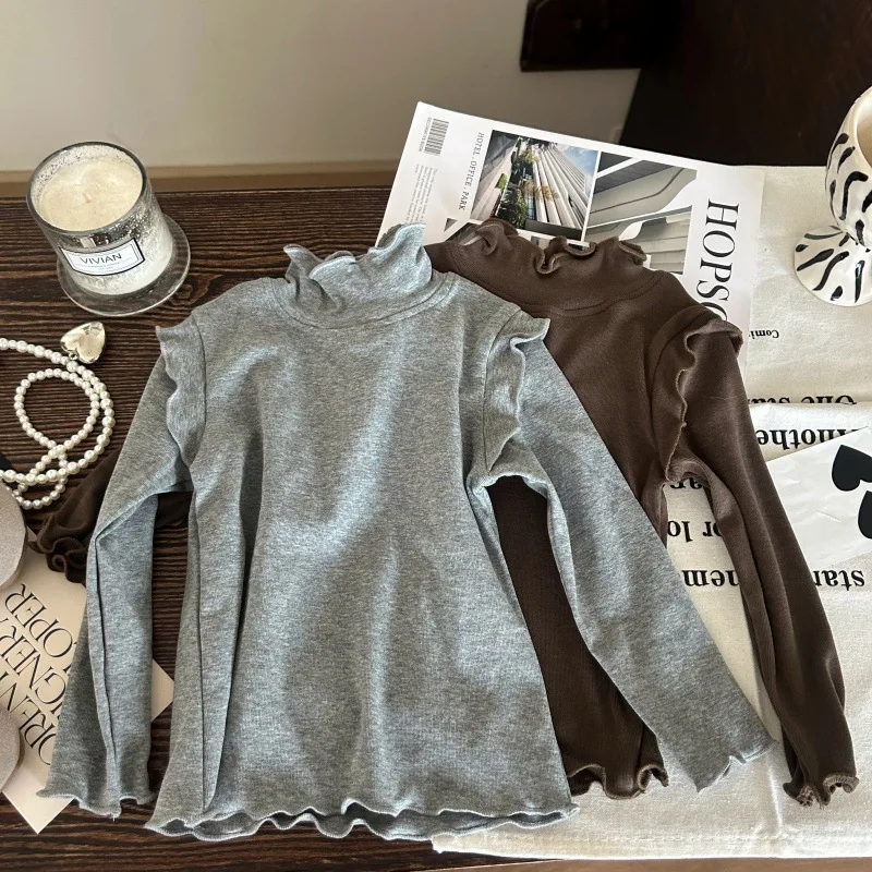 Girls Dress 2025 New Korean Version Spring and Autumn Solid Color Base Shirt Casual Versatile Long Sleeved T-shirt
Girls Dress 2025 New Korean Version Spring and Autumn Solid Color Base Shirt Casual Versatile Long Sleeved T-shirt