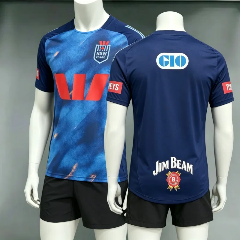NSW Blues State Rugby Training Kit Men's 2-Piece Jersey + Shorts Set Rugby League Sports Uniform Casual Streetwear Fan Wear
NSW Blues State Rugby Training Kit Men's 2-Piece Jersey + Shorts Set Rugby League Sports Uniform Casual Streetwear Fan Wear