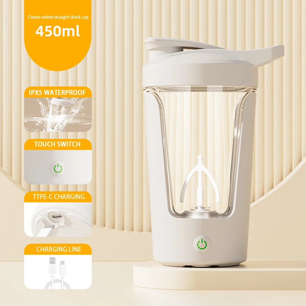450ML Electric Protein Powder Mixing Cup Automatic Shaker Bottle Mixer Shake Bottle Milk Coffee Blender Kettle fro Gym outdoor
450ML Electric Protein Powder Mixing Cup Automatic Shaker Bottle Mixer Shake Bottle Milk Coffee Blender Kettle fro Gym outdoor