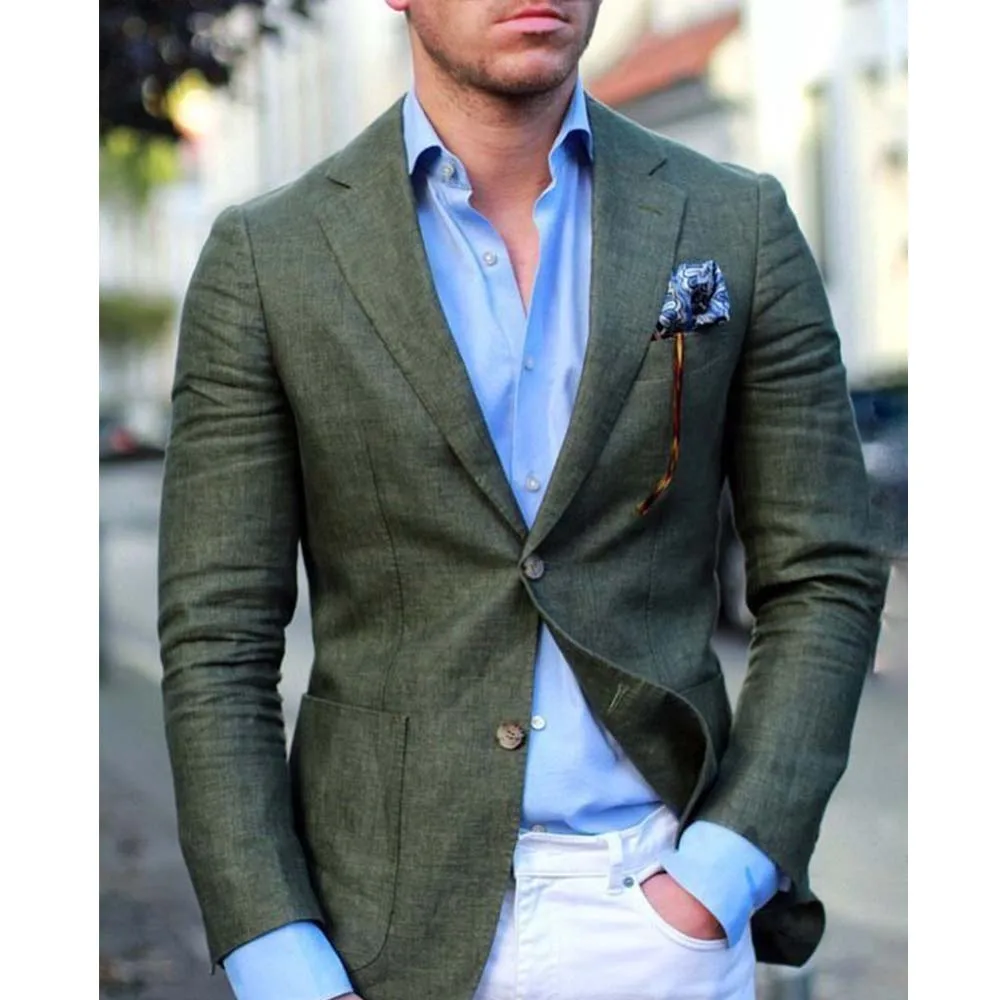 Men's Casual Blazer Cotton Linen Slim Single-breasted Jacket Fashionable Comfortable Men's Jacket Breathable Jacket Clothes Coat
Men's Casual Blazer Cotton Linen Slim Single-breasted Jacket Fashionable Comfortable Men's Jacket Breathable Jacket Clothes Coat