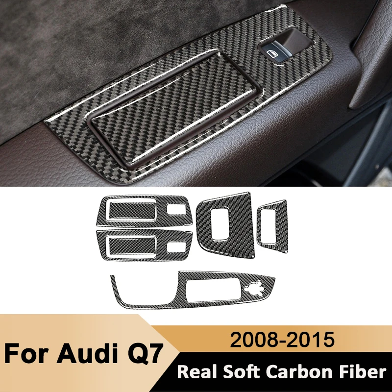 For Audi Q7 2008- 2015 Carbon Fiber Car Window Lifter Rear Trunk Control Panel Decorative Sticker Auto Interior Accessories
For Audi Q7 2008- 2015 Carbon Fiber Car Window Lifter Rear Trunk Control Panel Decorative Sticker Auto Interior Accessories