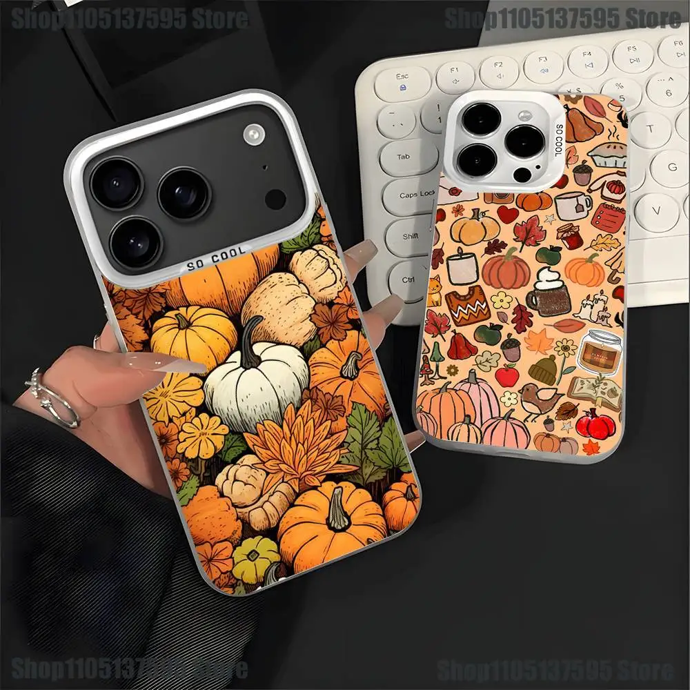 Autumn leaves pumpkin Phone Case For iPhone 17,16,15,14,13,12,11,Pro,XS,Max,Plus,Mini,SE4,E White Matte Shockproof Cover
Autumn leaves pumpkin Phone Case For iPhone 17,16,15,14,13,12,11,Pro,XS,Max,Plus,Mini,SE4,E White Matte Shockproof Cover