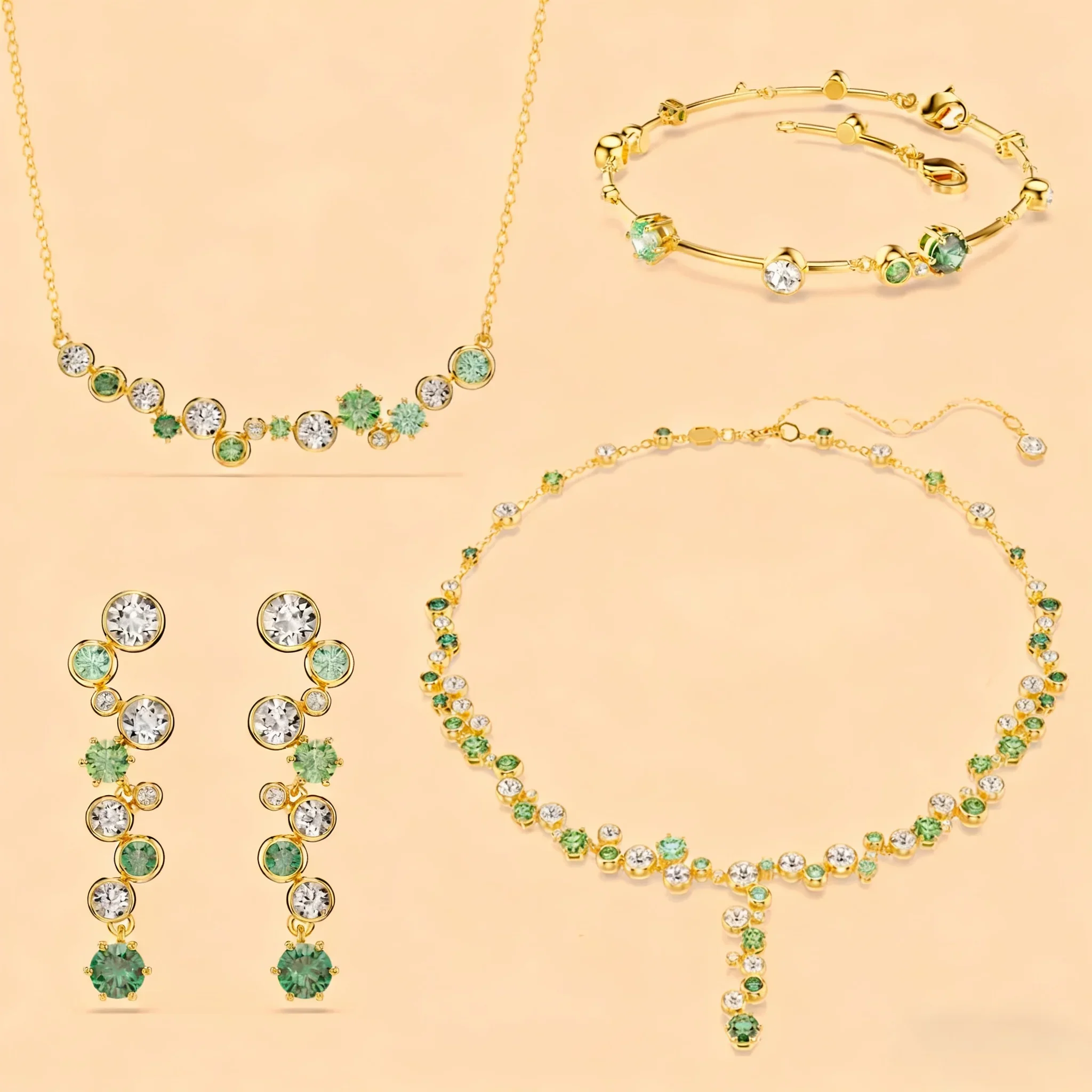 2025 New Original Water Drop Crystal Necklace Earrings Bracelet Ring High Jewelry Set for Women Party Accessories
2025 New Original Water Drop Crystal Necklace Earrings Bracelet Ring High Jewelry Set for Women Party Accessories