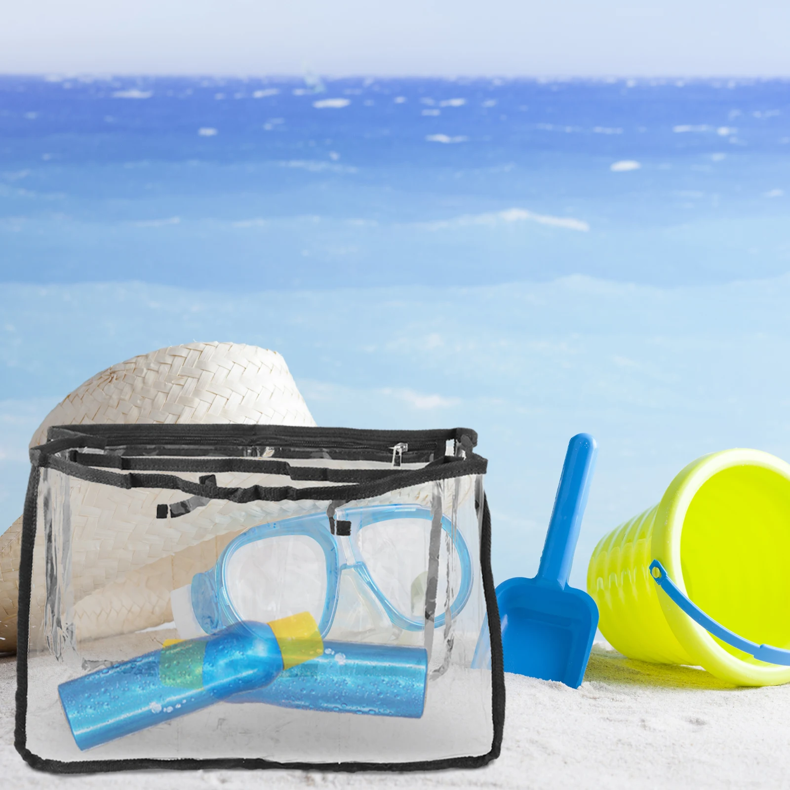Clear Beach Bag Large Capacity White Pool Tote Storage Outdoor Portable Zipper Reusable Lady Bag H Travel Beach
Clear Beach Bag Large Capacity White Pool Tote Storage Outdoor Portable Zipper Reusable Lady Bag H Travel Beach