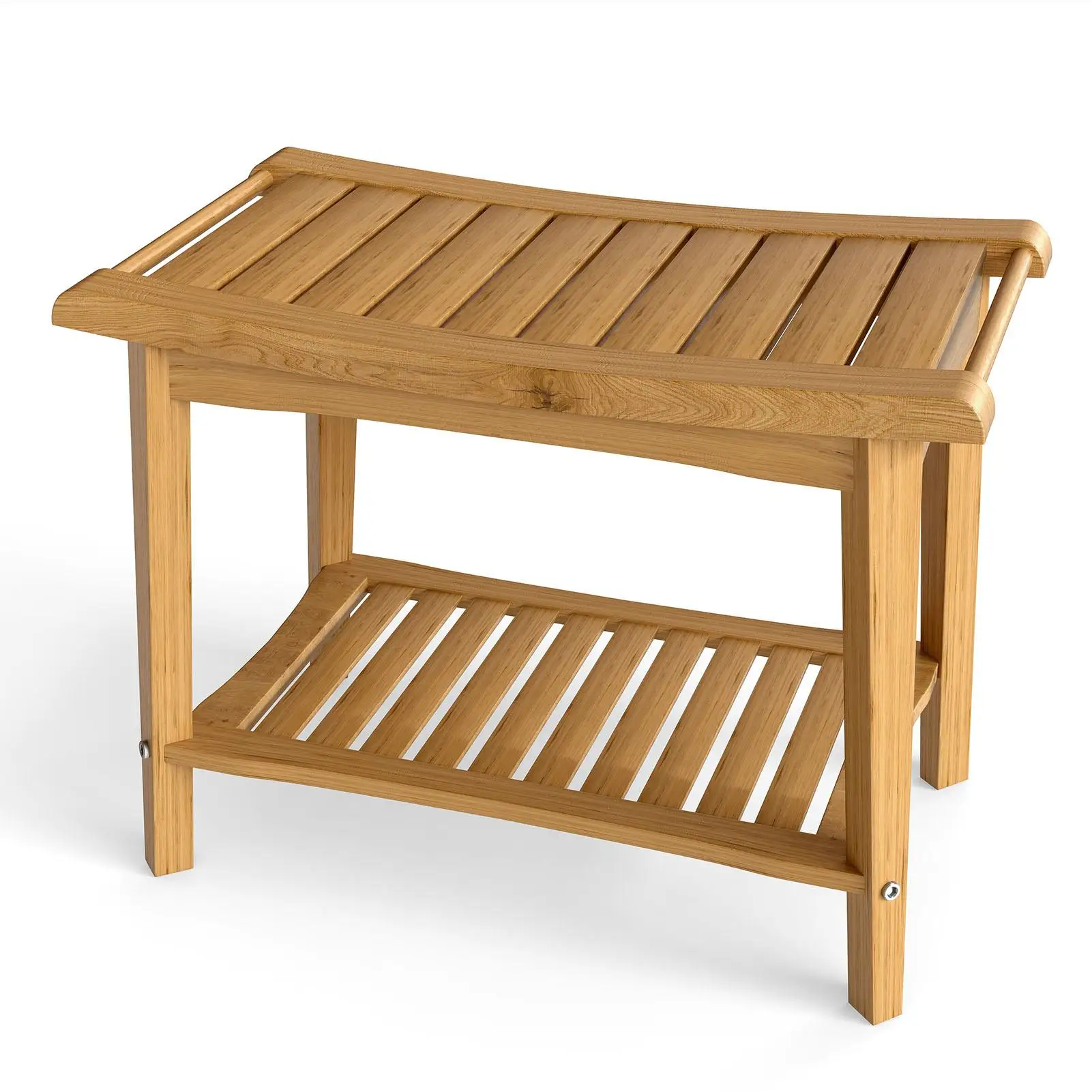 Shower Bench Wood Water Proof Ergonomic Shower Stool with Storage Shelf for Bathroom Spa Wood Color
Shower Bench Wood Water Proof Ergonomic Shower Stool with Storage Shelf for Bathroom Spa Wood Color