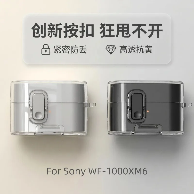 Secure Lock Clip Protection Case Cover for Sony WF-1000XM6 Connector Magnetic Funda Wireless Charging with Holder with Hook
Secure Lock Clip Protection Case Cover for Sony WF-1000XM6 Connector Magnetic Funda Wireless Charging with Holder with Hook