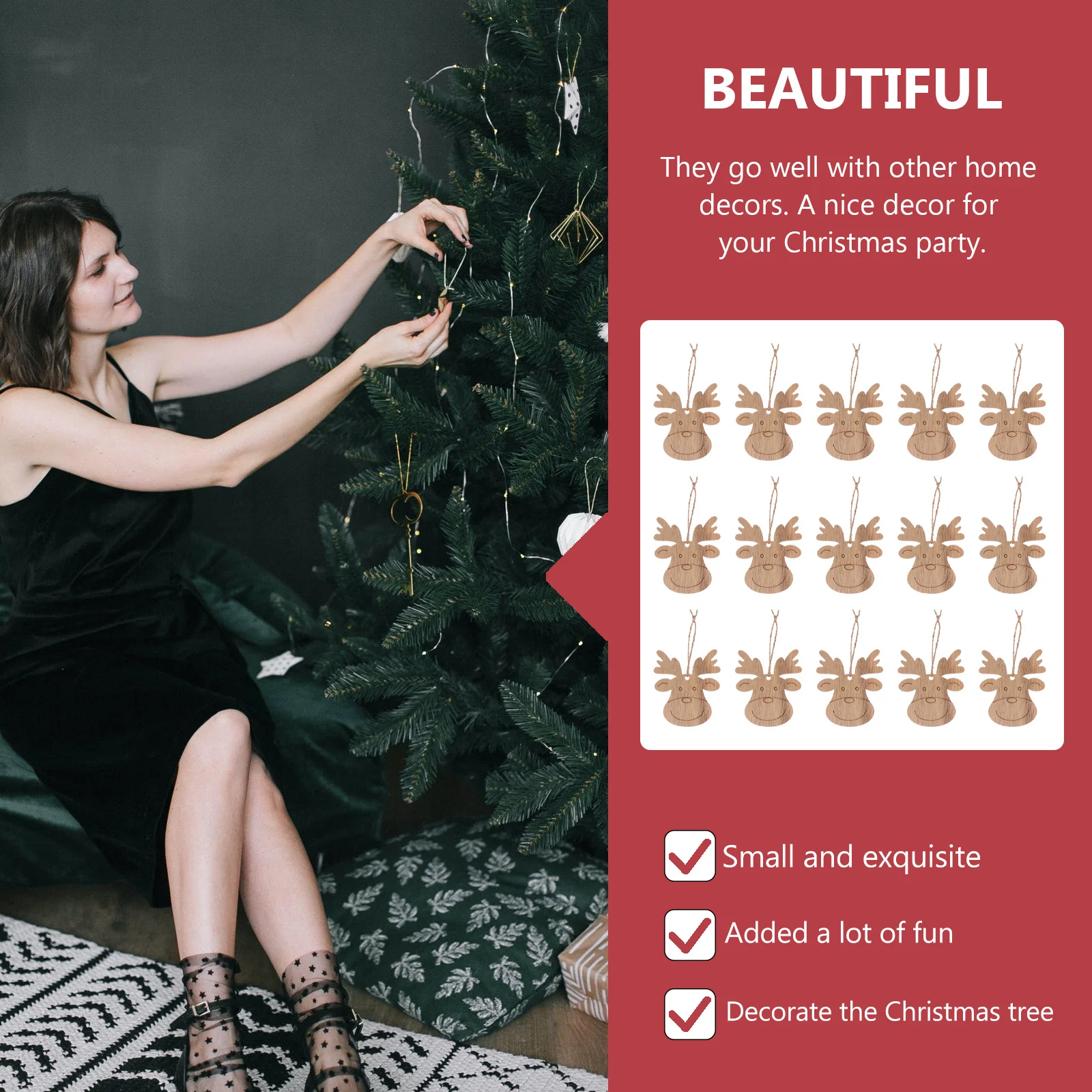 20Pcs Educational Wood Crafts Accessories DIY Painting Slices for Family Projects Elk Wood Chips Hand-Painted Craft
20Pcs Educational Wood Crafts Accessories DIY Painting Slices for Family Projects Elk Wood Chips Hand-Painted Craft