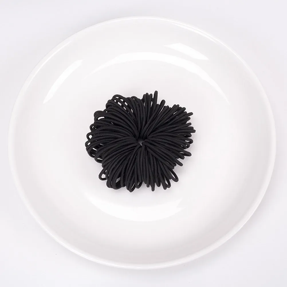 100Pcs Black Hair Ties Elastic Round Bands No Metal Snagging Secure Hold for Women Girls All Hair Types Bulk Pack
100Pcs Black Hair Ties Elastic Round Bands No Metal Snagging Secure Hold for Women Girls All Hair Types Bulk Pack
