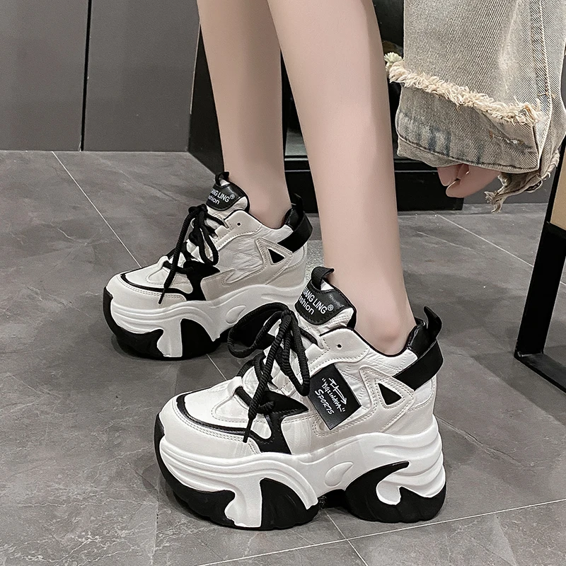10.5CM High Platform Sneakers for Women Fashion Designer Casual Shoes for Woman Wedges Hidden Heels Sneakers Zapatillas De Mujer
10.5CM High Platform Sneakers for Women Fashion Designer Casual Shoes for Woman Wedges Hidden Heels Sneakers Zapatillas De Mujer