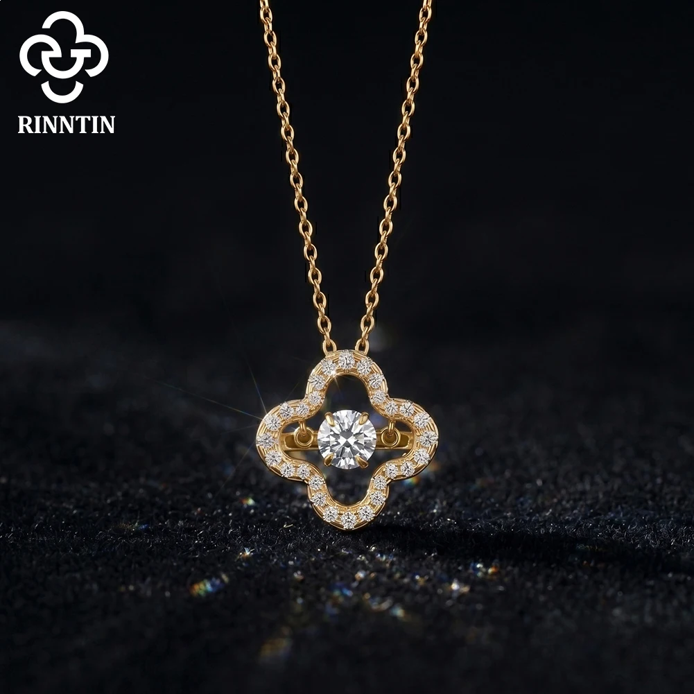 Rinntin Exquisite Moissanite Diamond Clover Pendant 925 Sterling Silver Chain Necklace Party Choker Jewelry Accessories SMON08
Rinntin Exquisite Moissanite Diamond Clover Pendant 925 Sterling Silver Chain Necklace Party Choker Jewelry Accessories SMON08