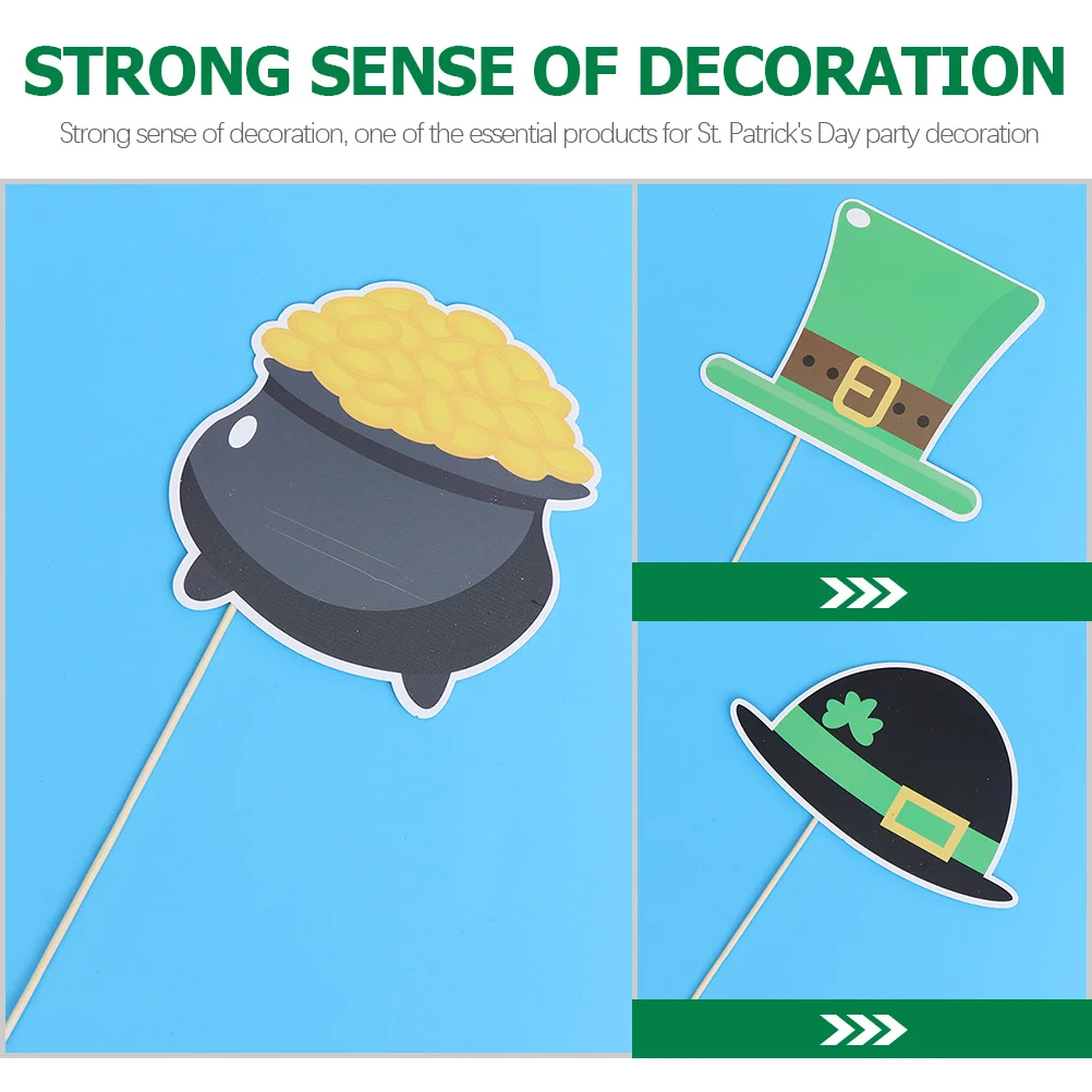 1Set St Patrick's Day Photo Props Handheld Party Decor Bright Colors Festive Look Booth Decor Props Booth Party Ornament
1Set St Patrick's Day Photo Props Handheld Party Decor Bright Colors Festive Look Booth Decor Props Booth Party Ornament
