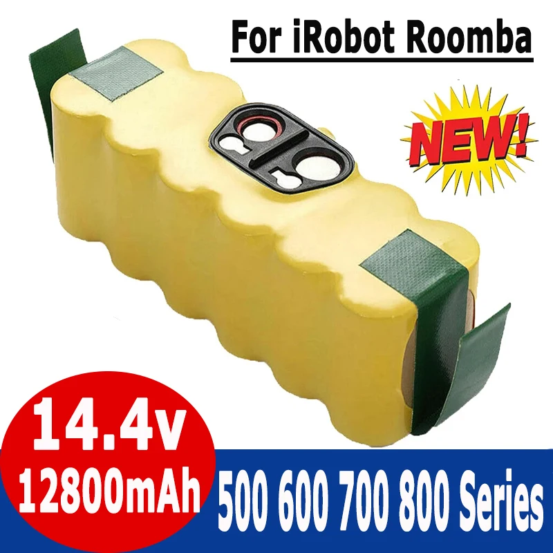 100% NEW 14.4V 12.8Ah Replacement NI-Mh Battery for iRobot Roomba 500 600 700 800 Series roomba 880 760 530 555 560 581 620 650
100% NEW 14.4V 12.8Ah Replacement NI-Mh Battery for iRobot Roomba 500 600 700 800 Series roomba 880 760 530 555 560 581 620 650