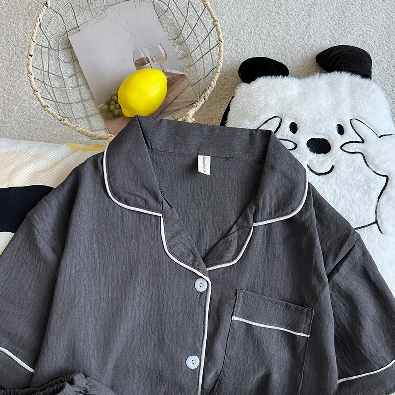 Cloud Cotton Men's Summer Spwear ort Sve Thin Home Clothes Set Youth Suitable Lightweight Breathable Pajamas
Cloud Cotton Men's Summer Spwear ort Sve Thin Home Clothes Set Youth Suitable Lightweight Breathable Pajamas