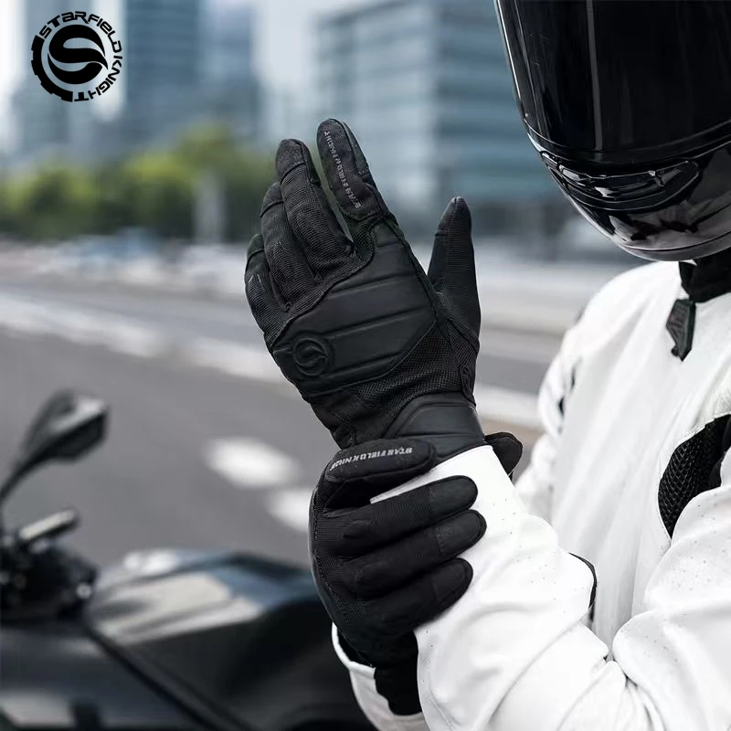 SFK Newest Motorcycle Riding Gloves Summer Breathable Non-slip Wear-resistant Cushioning Joint Protection Full Finger Equipment
SFK Newest Motorcycle Riding Gloves Summer Breathable Non-slip Wear-resistant Cushioning Joint Protection Full Finger Equipment