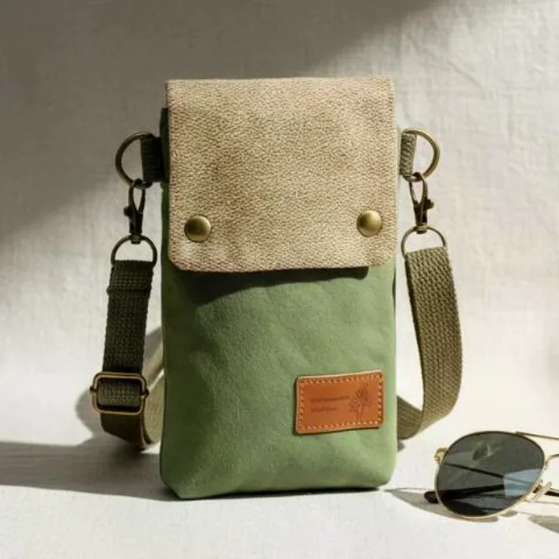 Color Block Three-layer Canvas Crossbody Phone Bag Portable Multi-compartment Shoulder Pouch Cellphone Storage Accessory
Color Block Three-layer Canvas Crossbody Phone Bag Portable Multi-compartment Shoulder Pouch Cellphone Storage Accessory