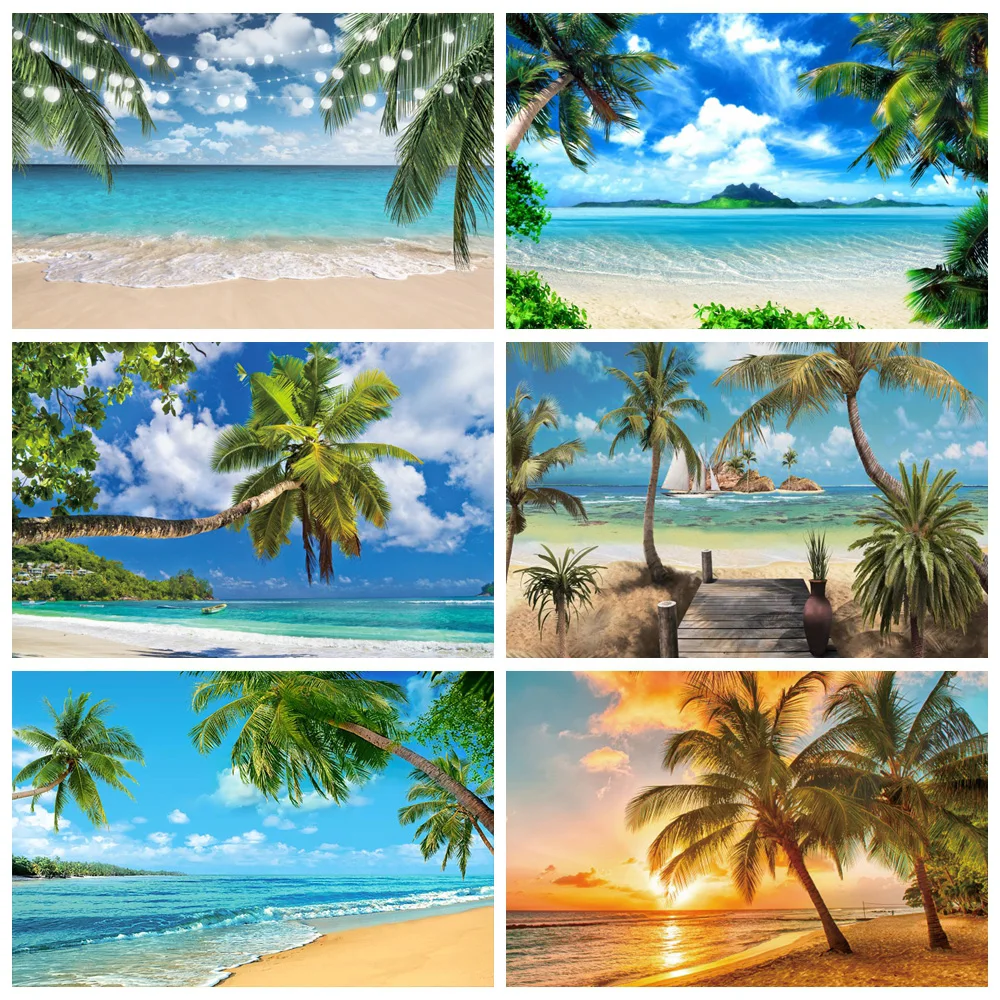 Beach Blue Sky White Cloud Photography Backdrop Coconut Tree Summer Party Decoration Baby Shower Summer Beach Photography Props
Beach Blue Sky White Cloud Photography Backdrop Coconut Tree Summer Party Decoration Baby Shower Summer Beach Photography Props