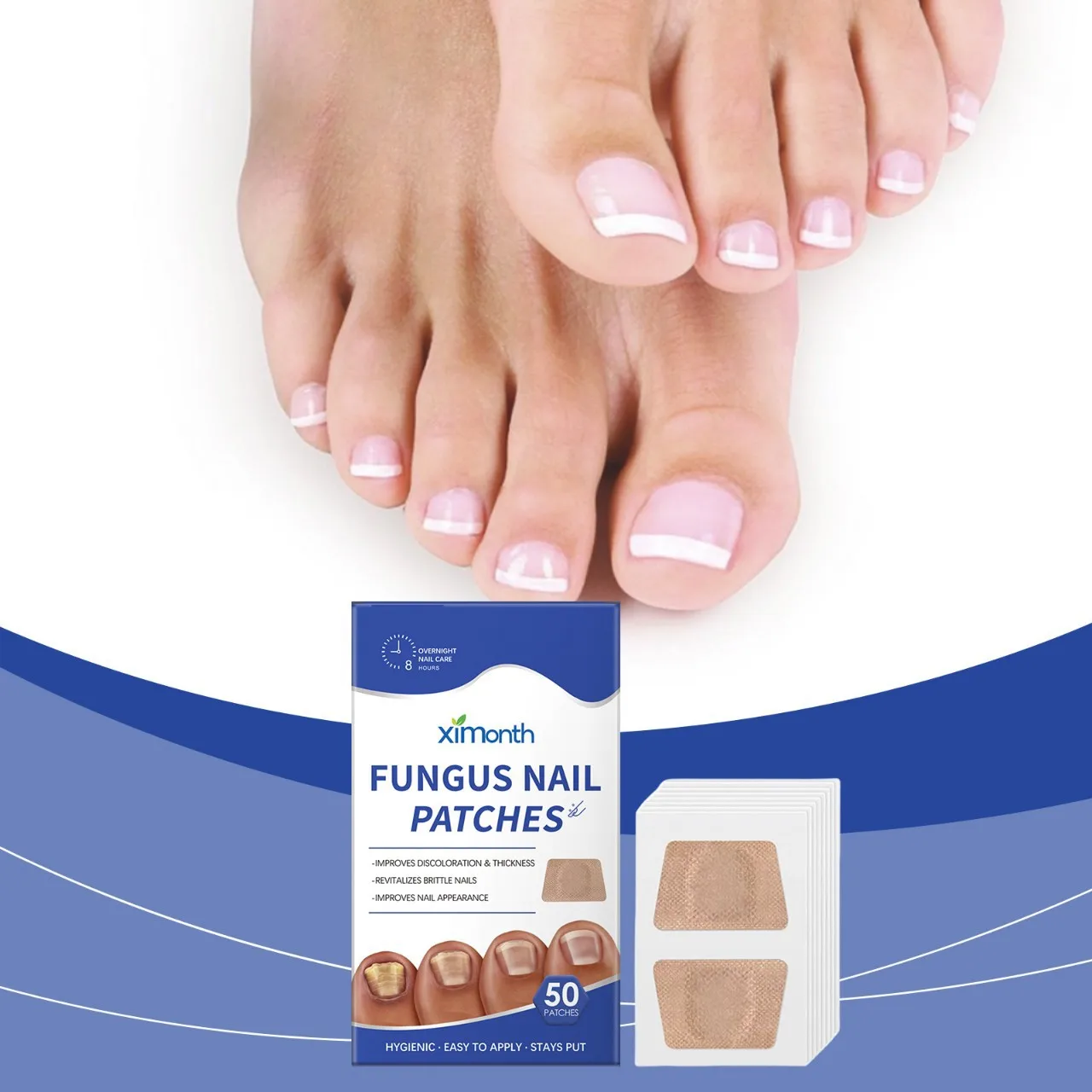 Nail onychomycosis patch, hand and foot nail soft nail inlay care thickened bright nail onychomycosis patch
Nail onychomycosis patch, hand and foot nail soft nail inlay care thickened bright nail onychomycosis patch