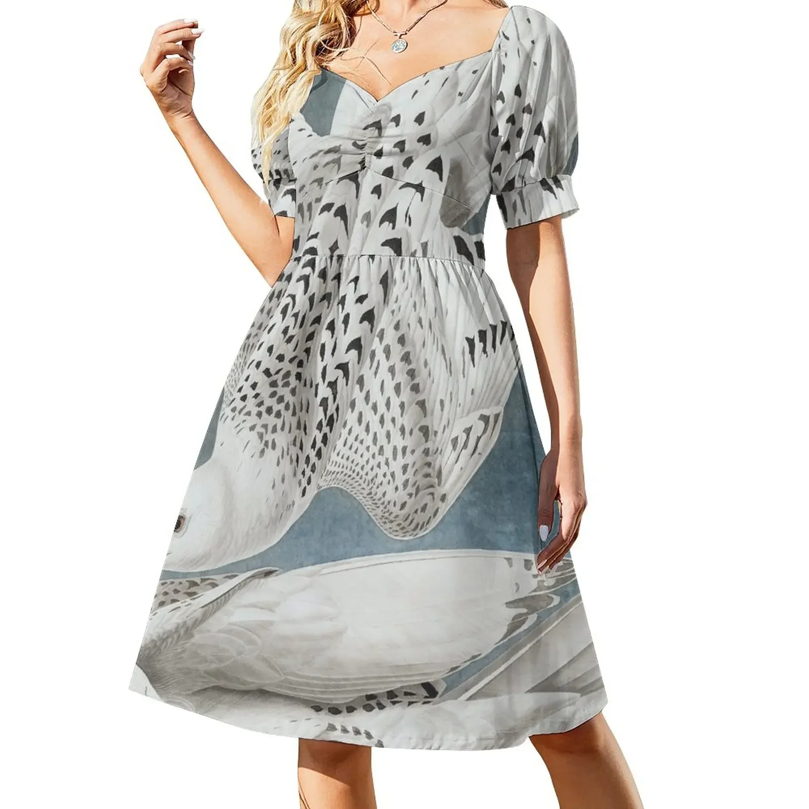 Gyrfalcon - John James Audubon Short-Sleeved Dress dress korean style women's summer jumpsuit
Gyrfalcon - John James Audubon Short-Sleeved Dress dress korean style women's summer jumpsuit
