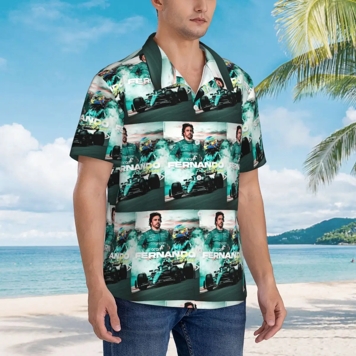 Fernando Alonso Poster Hawaiian Shirts Fashion Men Short Sleeve Shirt for Summer Beach Men's Lapel Tops
Fernando Alonso Poster Hawaiian Shirts Fashion Men Short Sleeve Shirt for Summer Beach Men's Lapel Tops