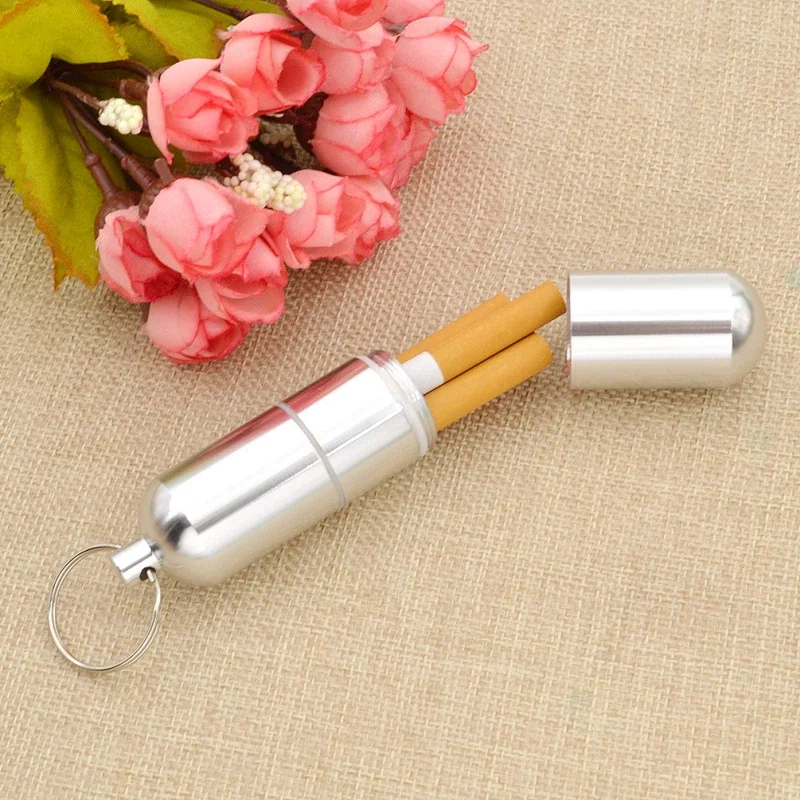 CRUSHER Aluminum Alloy Cigarette Case Tube Waterproof Pill Toothpick Capsule Bottle Keychain Tobacco Box Smoking Accessories
CRUSHER Aluminum Alloy Cigarette Case Tube Waterproof Pill Toothpick Capsule Bottle Keychain Tobacco Box Smoking Accessories