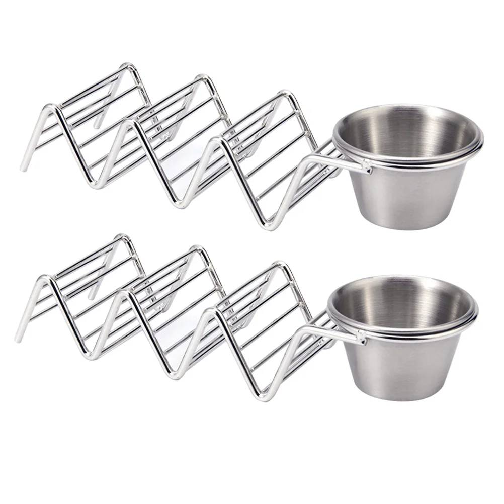 2 Pcs Crepe Stand Firm Taco Holder Tack Stainless Steel 304 Tray Mexican Pancake Rack
2 Pcs Crepe Stand Firm Taco Holder Tack Stainless Steel 304 Tray Mexican Pancake Rack