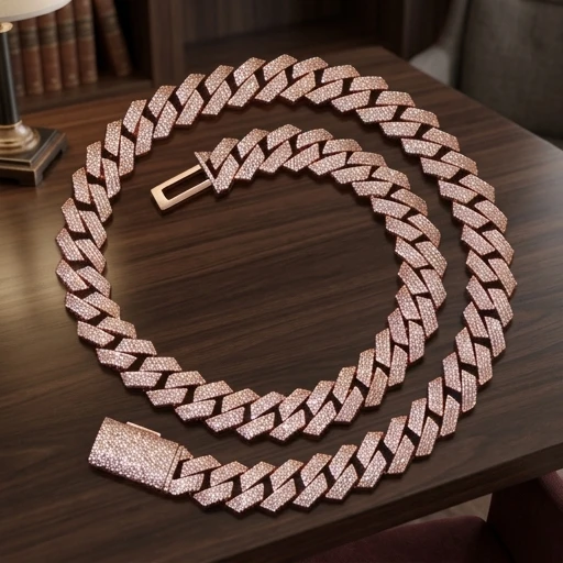 15MM Rose Gold Plated Cuban Link Bracelet Hip Hop Shiny Cubic Zirconia Brass Miami Jewelry for Women Men
15MM Rose Gold Plated Cuban Link Bracelet Hip Hop Shiny Cubic Zirconia Brass Miami Jewelry for Women Men