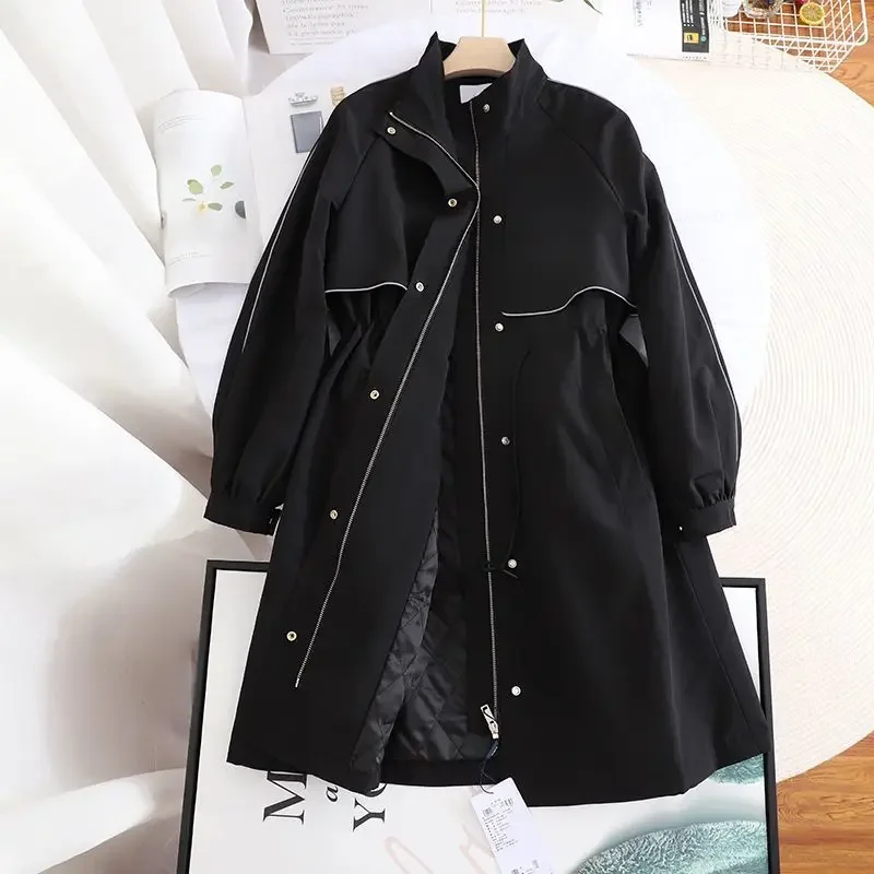 A Women's Versatile Spring Autumn Fashion Clothing Korean Style Jacket Trench Women Oversize Women Thin Coat
A Women's Versatile Spring Autumn Fashion Clothing Korean Style Jacket Trench Women Oversize Women Thin Coat