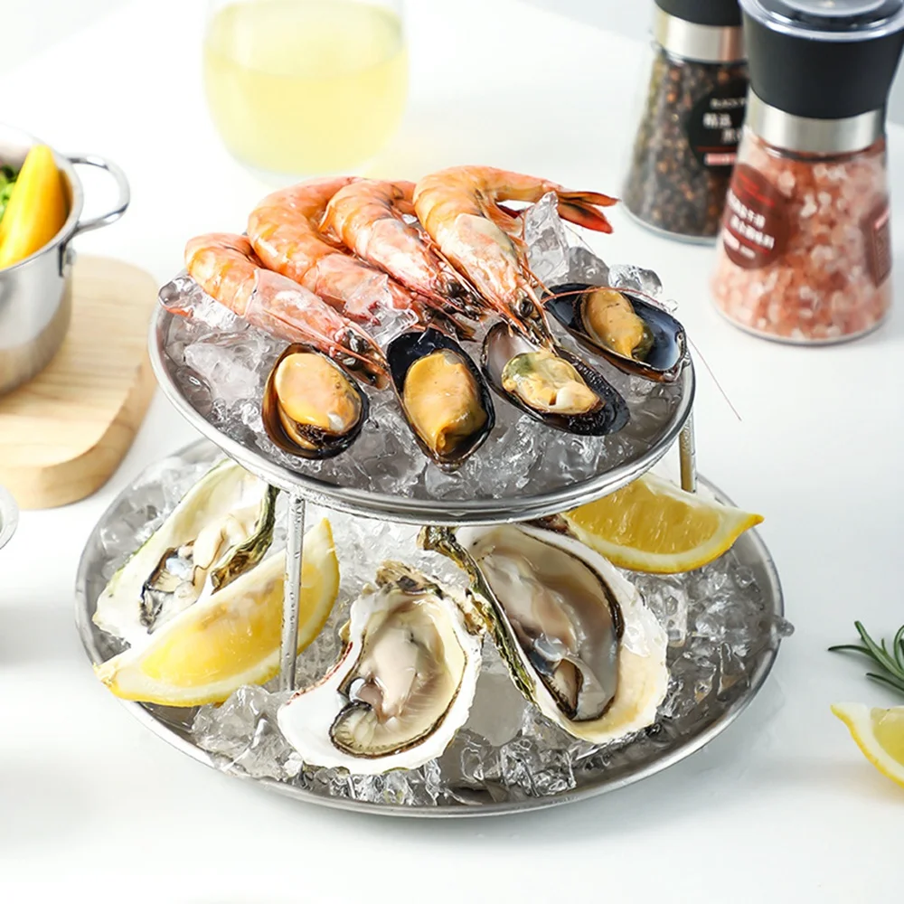 Новый набор тарелок из морепродуктов, двойная тарелка для закусок из нержавеющей стали, послеобеденный чайный торт
Новый набор тарелок из морепродуктов, двойная тарелка для закусок из нержавеющей стали, послеобеденный чайный торт