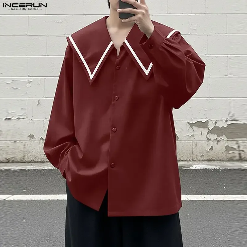 INCERUN Men Shirt Patchwork Navy Collar Long Sleeve Male Tops Streetwear Loose Korean Style Shirts Fashion Casual Men Clothing
INCERUN Men Shirt Patchwork Navy Collar Long Sleeve Male Tops Streetwear Loose Korean Style Shirts Fashion Casual Men Clothing