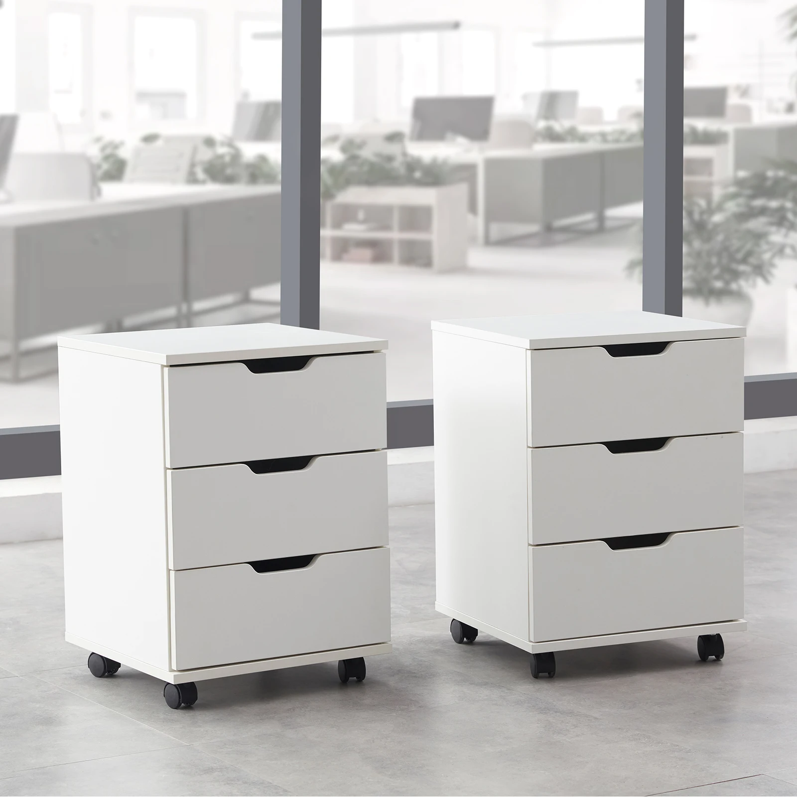 Farini 3-Drawer Under Desk Wooden File Storage Cabinet with Lockable Caster for Home Office,White,Fully Assembly
Farini 3-Drawer Under Desk Wooden File Storage Cabinet with Lockable Caster for Home Office,White,Fully Assembly