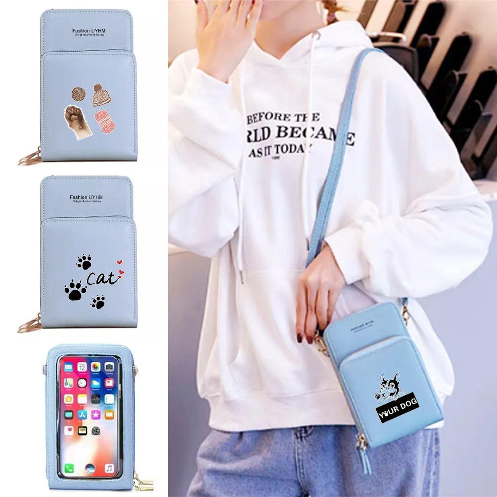Pu Leather Wallets Card Holder Women Waterproof Mobile Phone Bags Shoulder Bag Footprints Series Touch Screen Cell Phone Purse
Pu Leather Wallets Card Holder Women Waterproof Mobile Phone Bags Shoulder Bag Footprints Series Touch Screen Cell Phone Purse