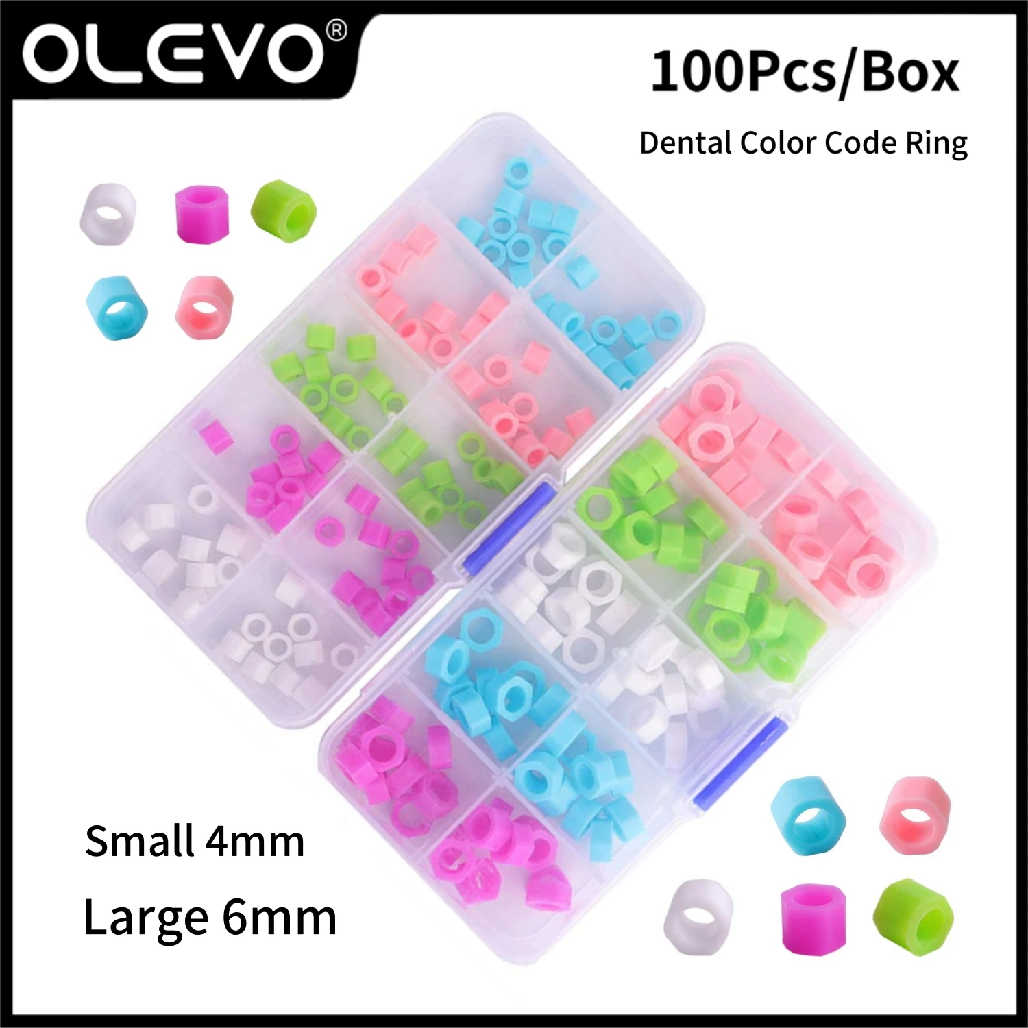 100Pcs/Box Dental Silicone Code Ring Color Identification Circle for Orthodontic Instrument Disinfection Mark Recognition Circle
100Pcs/Box Dental Silicone Code Ring Color Identification Circle for Orthodontic Instrument Disinfection Mark Recognition Circle