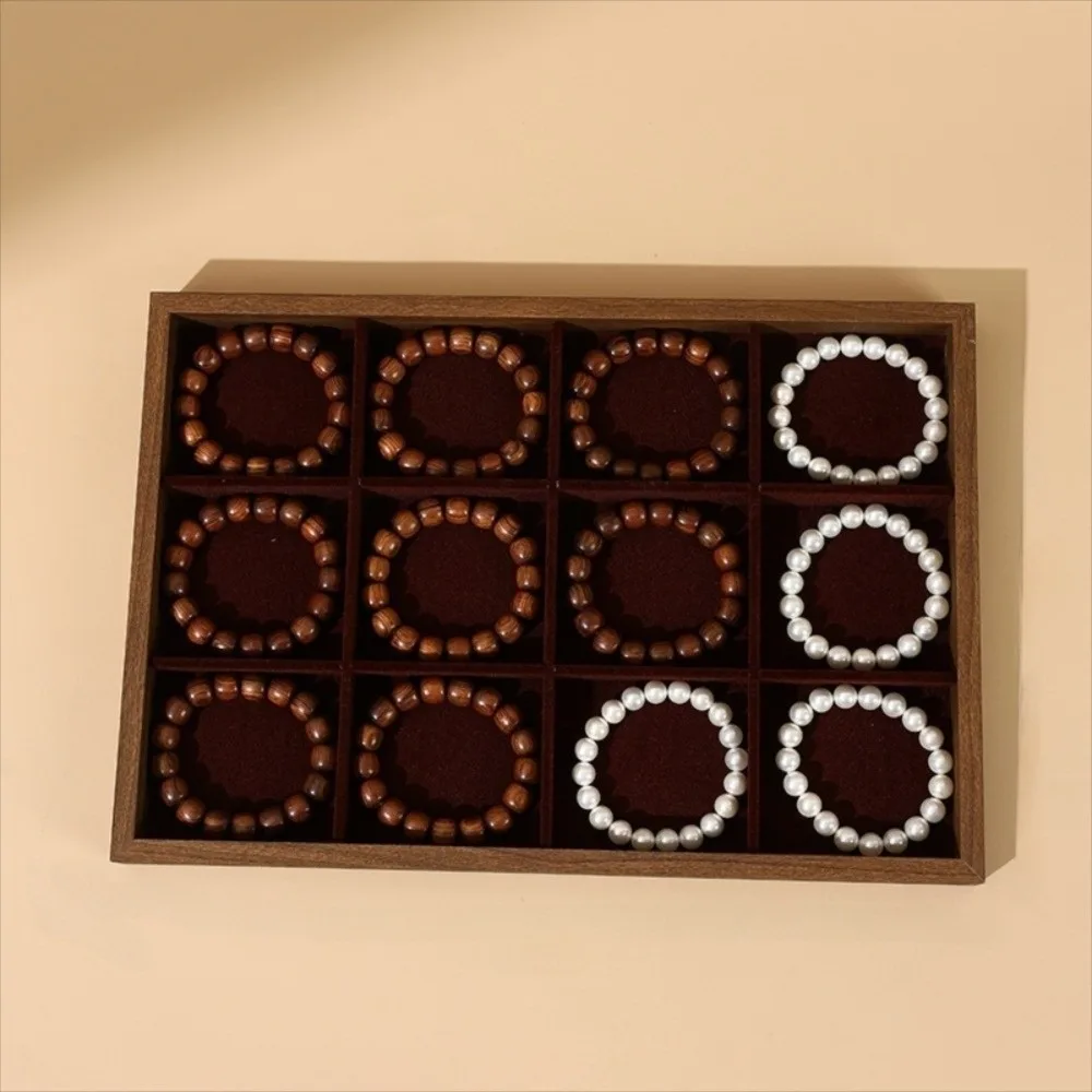 Stackable Jewelry Display Tray Multi Compartments Flat Bottom Wood Velvet Jewelry Pallet Wear-resistant Space Saving
Stackable Jewelry Display Tray Multi Compartments Flat Bottom Wood Velvet Jewelry Pallet Wear-resistant Space Saving