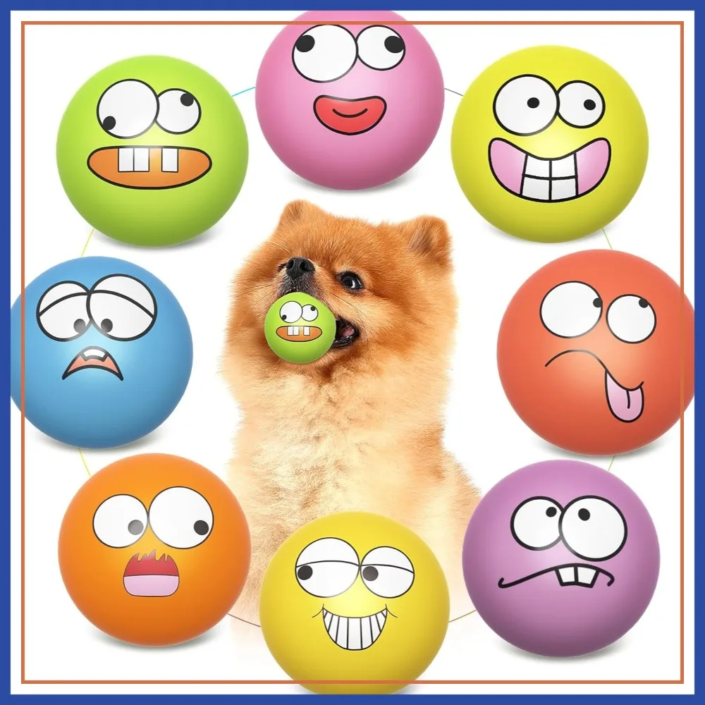 Squeaky Dog Toys Soft Latex Rubber Balls for Small Puppy Pets (8 Pack) Round
Squeaky Dog Toys Soft Latex Rubber Balls for Small Puppy Pets (8 Pack) Round